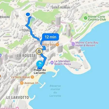Apartment Sublime Terrasse Vue Monaco Piscine Parking